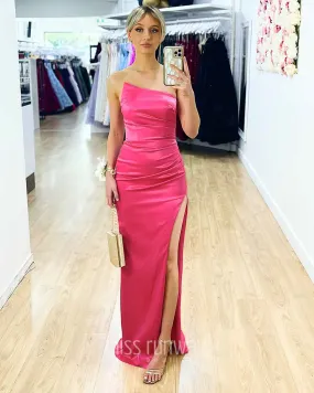 Tayla Satin Gown - Fuchsia [SAMPLE]