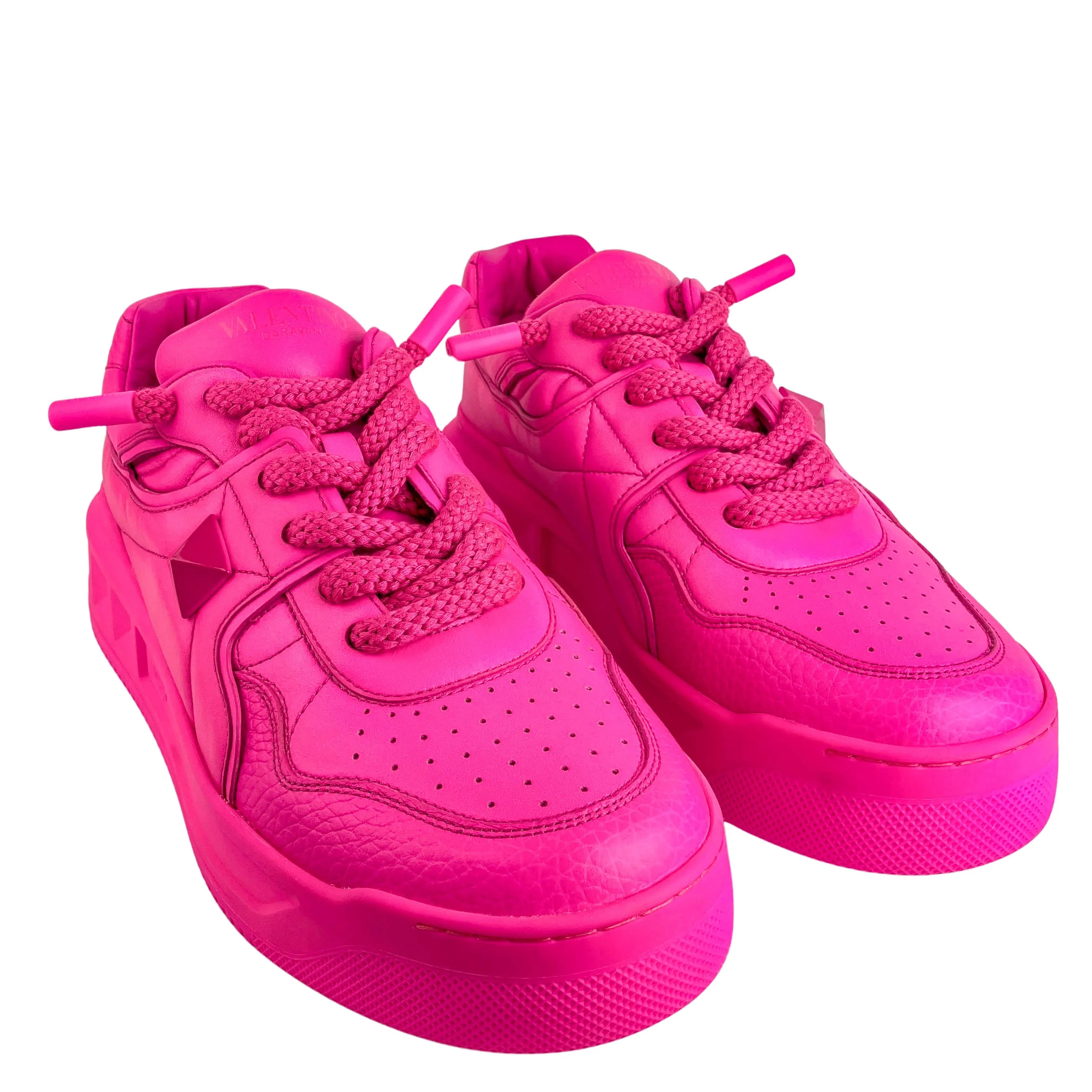 Valentino One Stud Sneakers in Pink