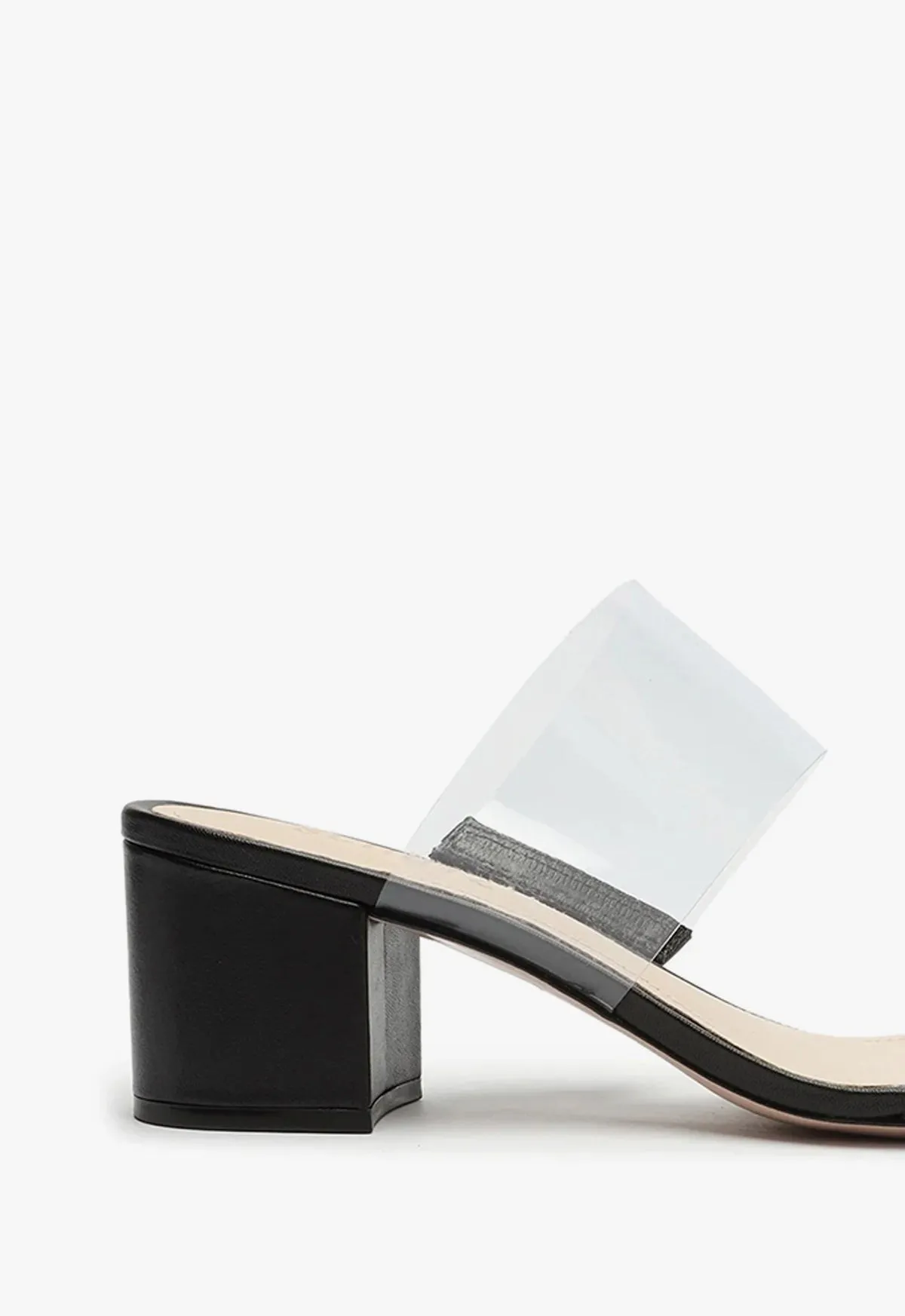 Victorie Vinyl & Leather Sandal