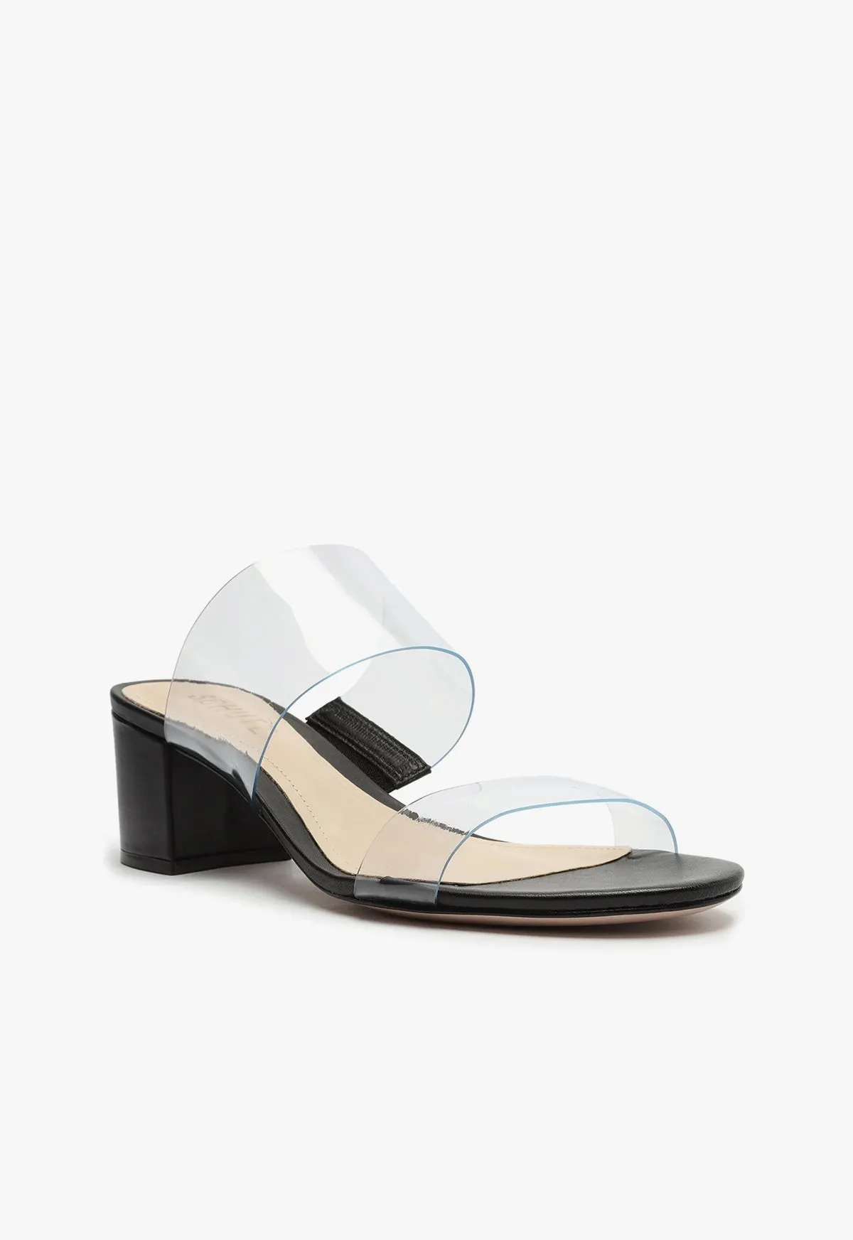 Victorie Vinyl & Leather Sandal