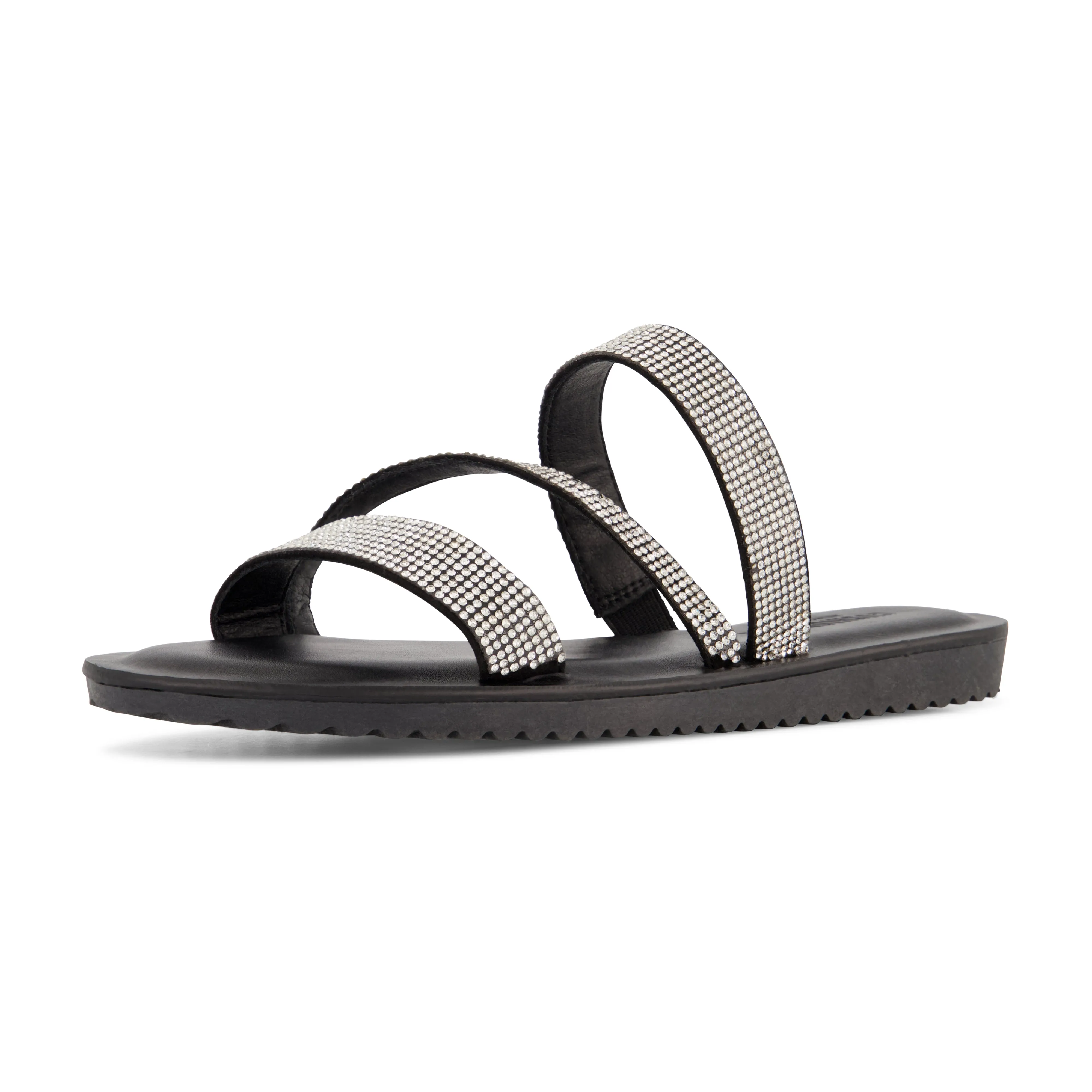 Vienna Rhinestone Slide Sandal