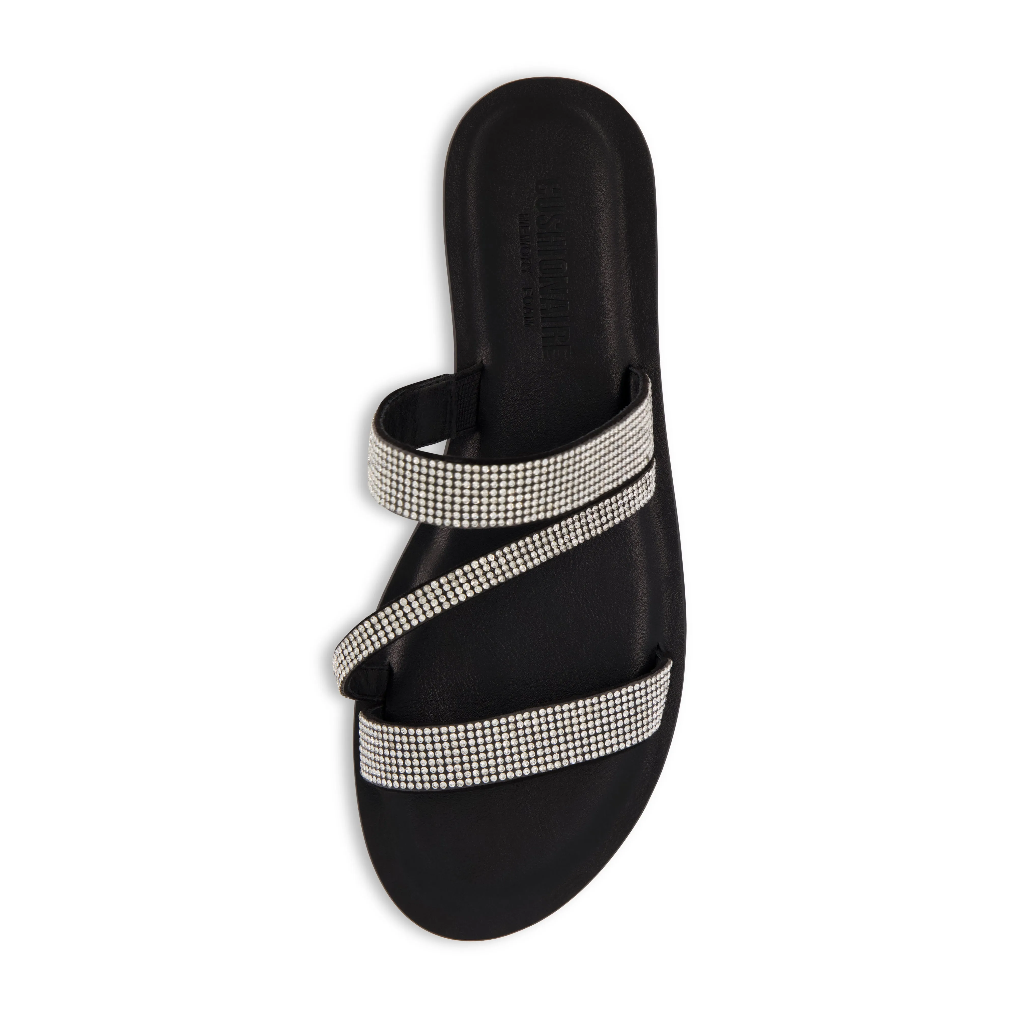 Vienna Rhinestone Slide Sandal