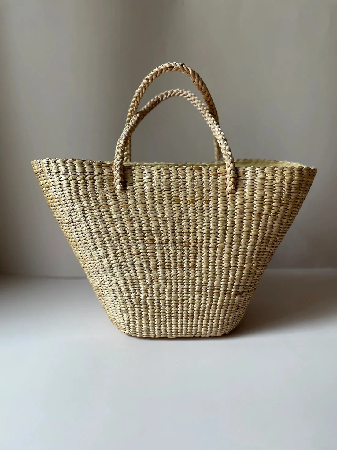 Water Hyacinth Natural Beach Tote Market Bag