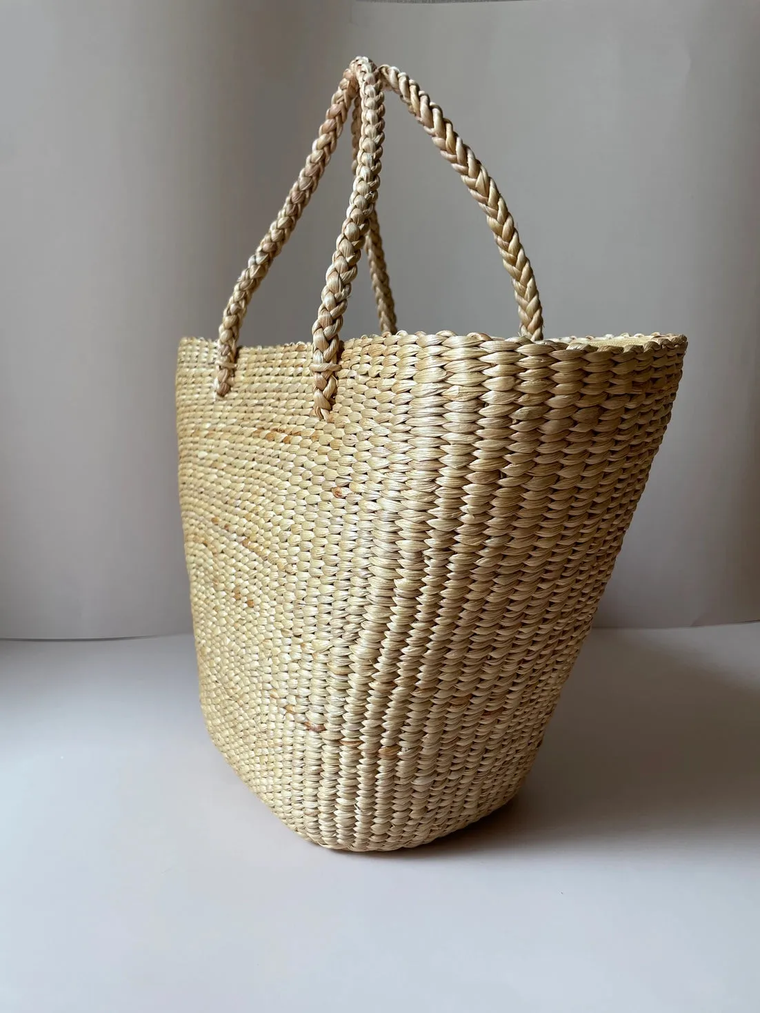 Water Hyacinth Natural Beach Tote Market Bag