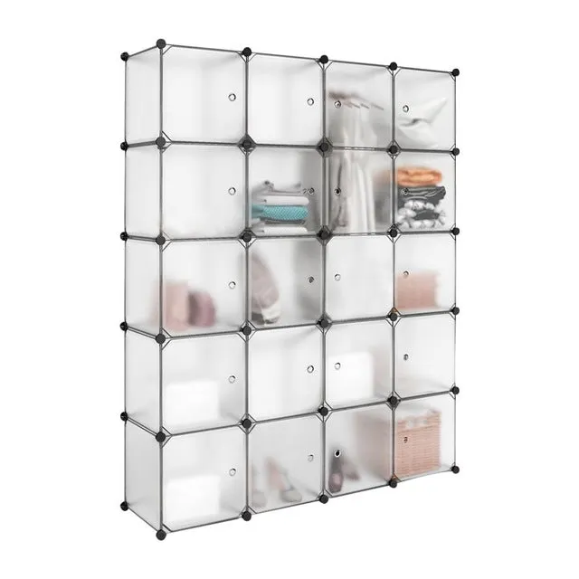 Waterproof Plastic Storage Cube Drawer Unit Closet Eco-friendly Translucent  Clothes Shoes Organizer Combination Wardrobe S3