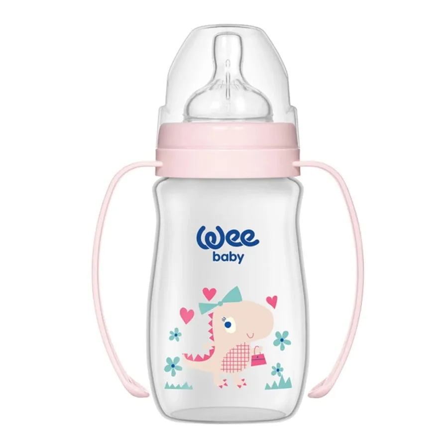 Wee Baby PP Classic  Wide Neck Feeding Bottle with Grip 250ml (0-6M)