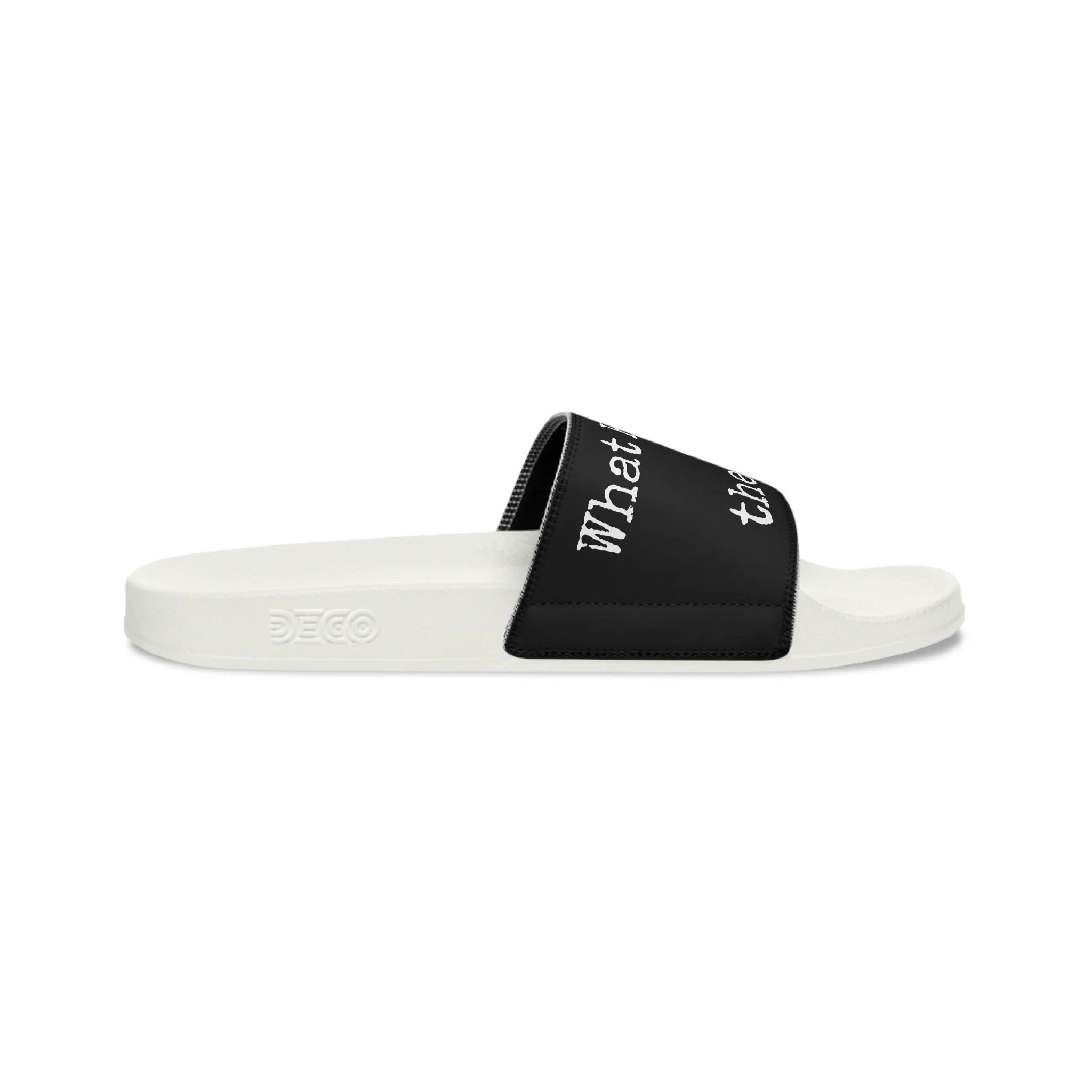 What Happens At The Lake - Black - Men's Slide Sandals