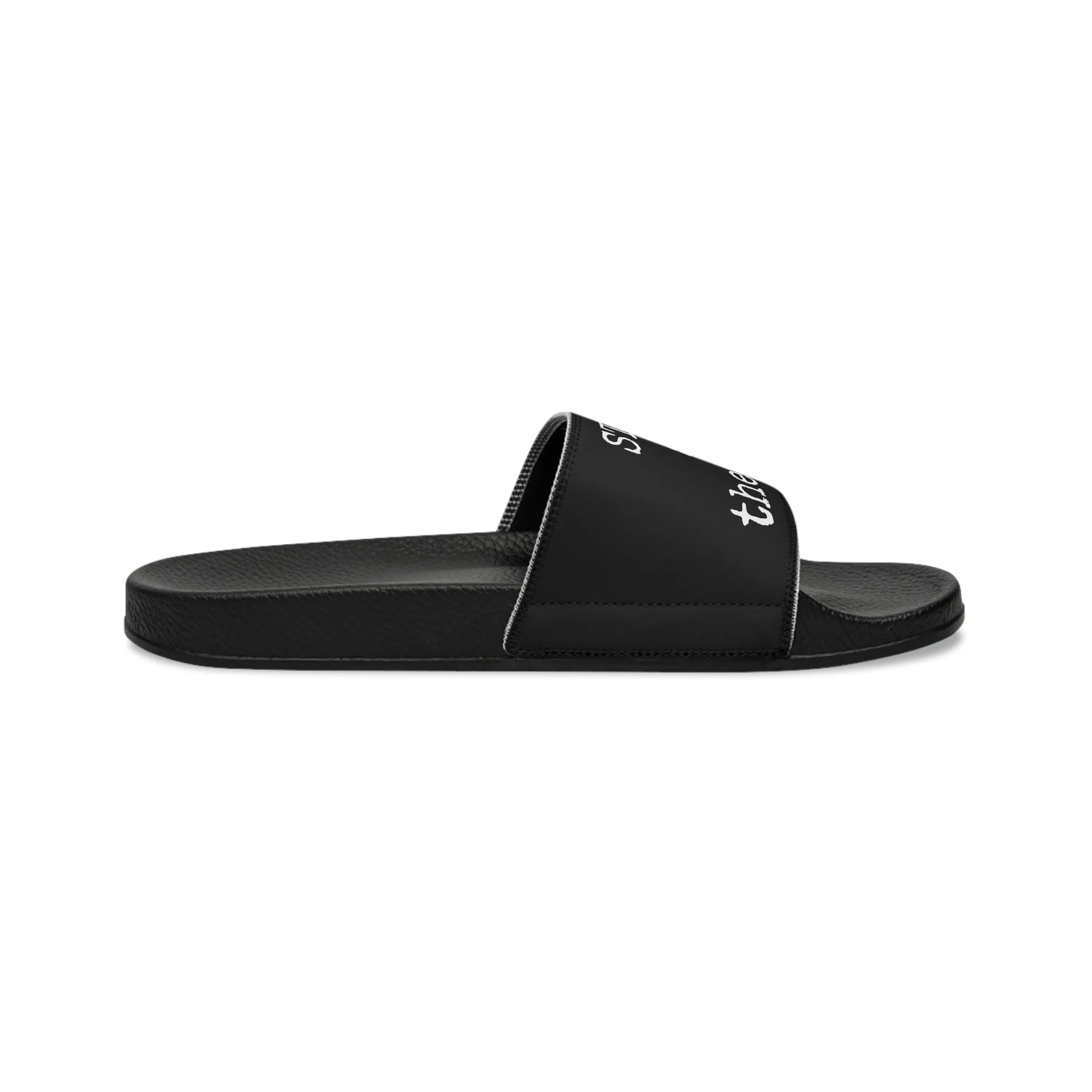 What Happens At The Lake - Black - Men's Slide Sandals