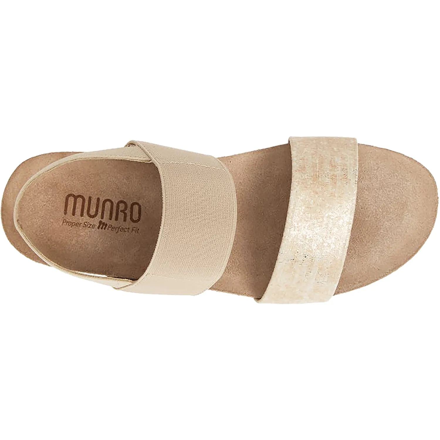 Women's Munro Pisces Gold Metallic Leather