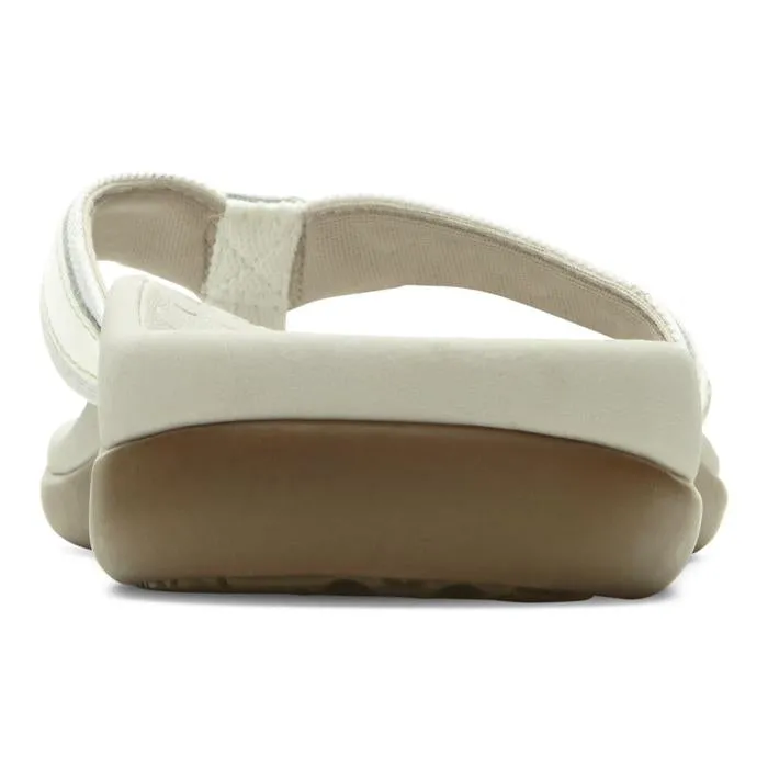 Womens Vionic Tide II Toe Post Sandal White