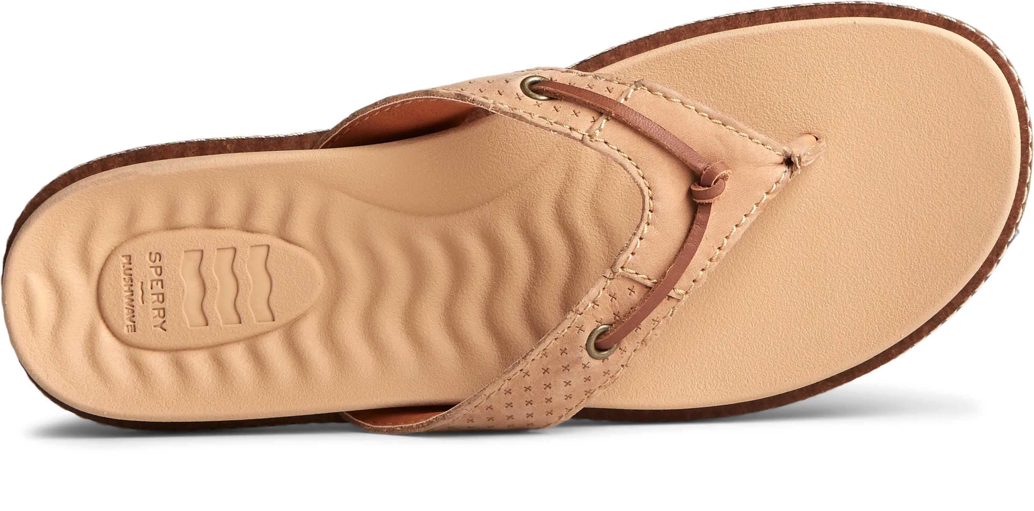 Women's Waveside PLUSHWAVE Brown Flip Flop (STS86127)