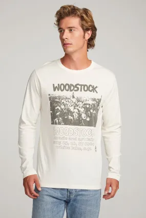 Woodstock Retro Poster Mens Long Sleeve